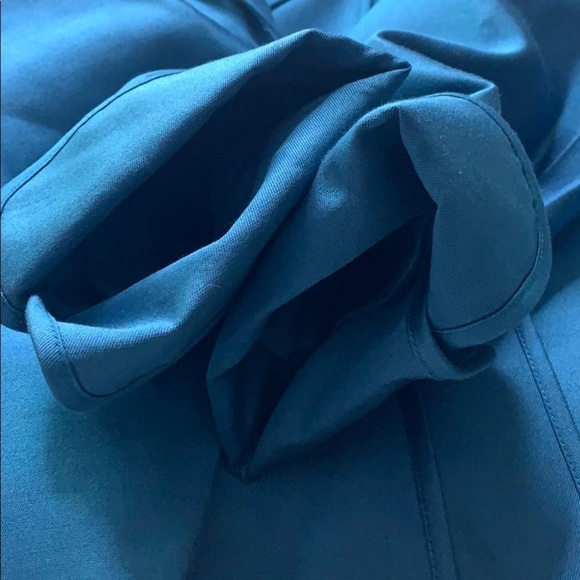 Tahari Teal Wool Silk 3 Button Cuff Career Blazer women’s 8 professional chic - Picture 5 of 10